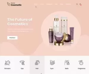 Best Cosmetics WordPress Theme 4 makeup beautician parlor body care item