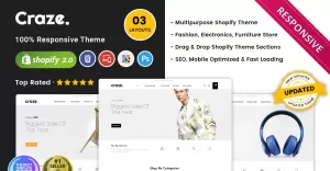 Craze - Het Multishop Responsive Premium Shopify-thema