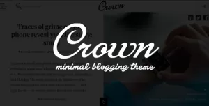 Crown - Minimal Blogging Theme