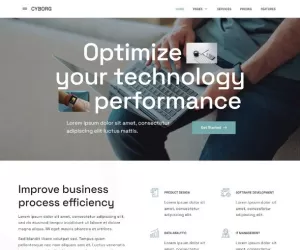 Cyborg - Tech Agency & IT Solutions Elementor Template Kit