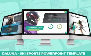 Daluna - Ski Sports Powerpoint Template - TemplateMonster