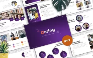 Daring  - Education PowerPoint template - TemplateMonster