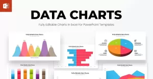 Datové grafy Šablona prezentace PowerPoint - TemplateMonster