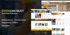 Didconstruct- Construction and Business Responsive HTML5 Template.