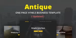 Digital Agency - Antique One Page Digital Agency HTML5 Template