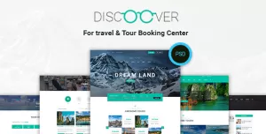 Discoover - Travel Tour Booking PSD Template