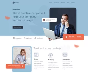 Disency  Creative Digital Agency Elementor Template Kit