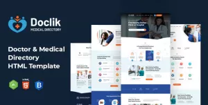 Doclik - Doctors directory and Book Online template