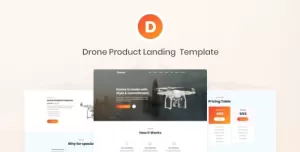 Donax - Drone Product Landing Template