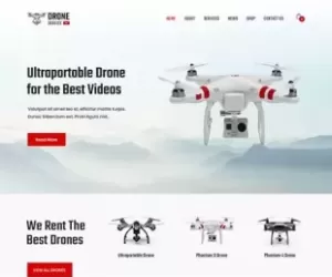 Effective Drone Service WordPress Theme delivery photography 2024