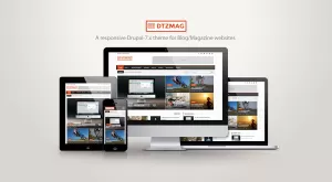 DTZMag - A responsive Drupal-7.x theme for Blog/Magazine websites