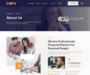Duid - Personal Financial Consultant Service Elementor Template Kit