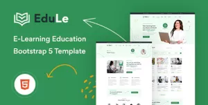 Edule -  e-Learning Website Template  HTML Version