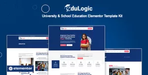 Edulogic - University & School Education Elementor Template Kit