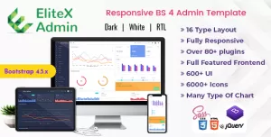 EliteX Admin - Bootstrap Admin Dashboard Template & User Interface
