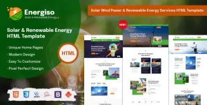 Energiso - Solar Technology & Renewable Energy HTML Template