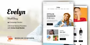 Evelyn - E-commerce Responsive Email for Fashion & Accessories