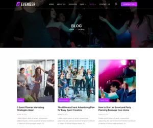 Evenizer – Event Planner & Organizer Elementor Template Kit