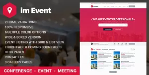 Event Management HTML Template with RTL version
