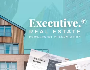 Executive - Real Estate PowerPoint template - TemplateMonster