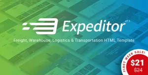 Expeditor - Freight, Logistics, Warehouse & Transportation HTML Template