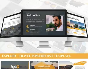 Exploid - Travel PowerPoint template - TemplateMonster