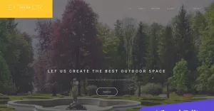 Exterior Design - Landscape Moto CMS 3 Template