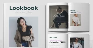 Fashion Look Book Magazine Template. - TemplateMonster