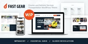 Fast Gear  Courier and Delivery Services Transportation WordPress Theme