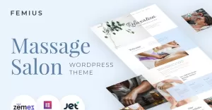 Femius - Massage Salon Ready-to-Use Minimal WordPress Elementor Theme