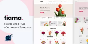 Fiama - Flower Shop PSD eCommerce Template