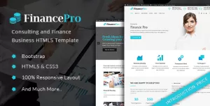 FinancePro - Consulting and Finance Business HTML Template