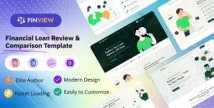 Finview - Financial Loan Review and Comparison Website HTML Template