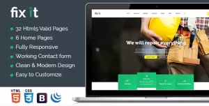 Fixit - Construction HTML Template