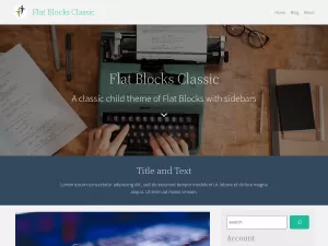 Flat Blocks Classic  WordPress Theme Directory