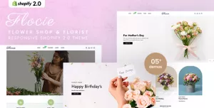 Flocie - Flower Shop & Florist Responsive Shopify 2.0 Theme