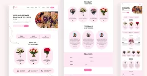 Flower Sale Web Landing Page design