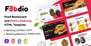 Foodio - Fast Food & Restaurant HTML Template