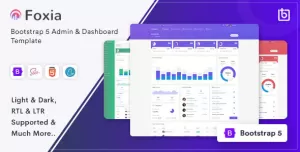 Foxia - Admin & Dashboard Template