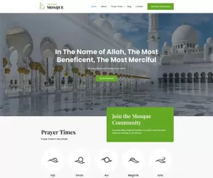 Download Free Islamic Centre WordPress Theme 4 NGOs