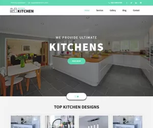 Download Free Modern Kitchen WordPress Theme 4 Furniture Appliances