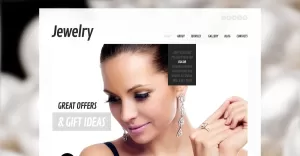 Free Jewelry Responsive WordPress Theme & Website Template