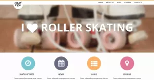 Free Skating Responsive Website Template - TemplateMonster
