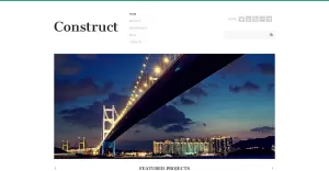 Free Template for WordPress Construction Company Promotion