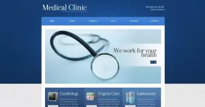 Free WordPress Layout for Medical Institutions