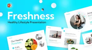 Freshness Healthy Lifestyle Clean PowerPoint Template