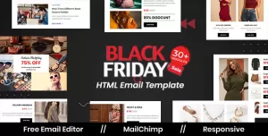 FridaySale - Responsive Email Template For Black Friday