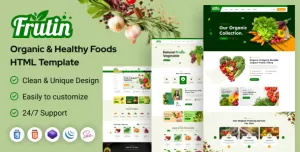 Frutin - Organic & Healthy Food HTML Template