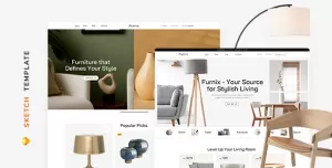 Furnix – Furniture Store Template for Sketch