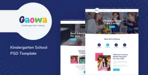 Gaowa - Kindergarten & Baby Care HTML Template
